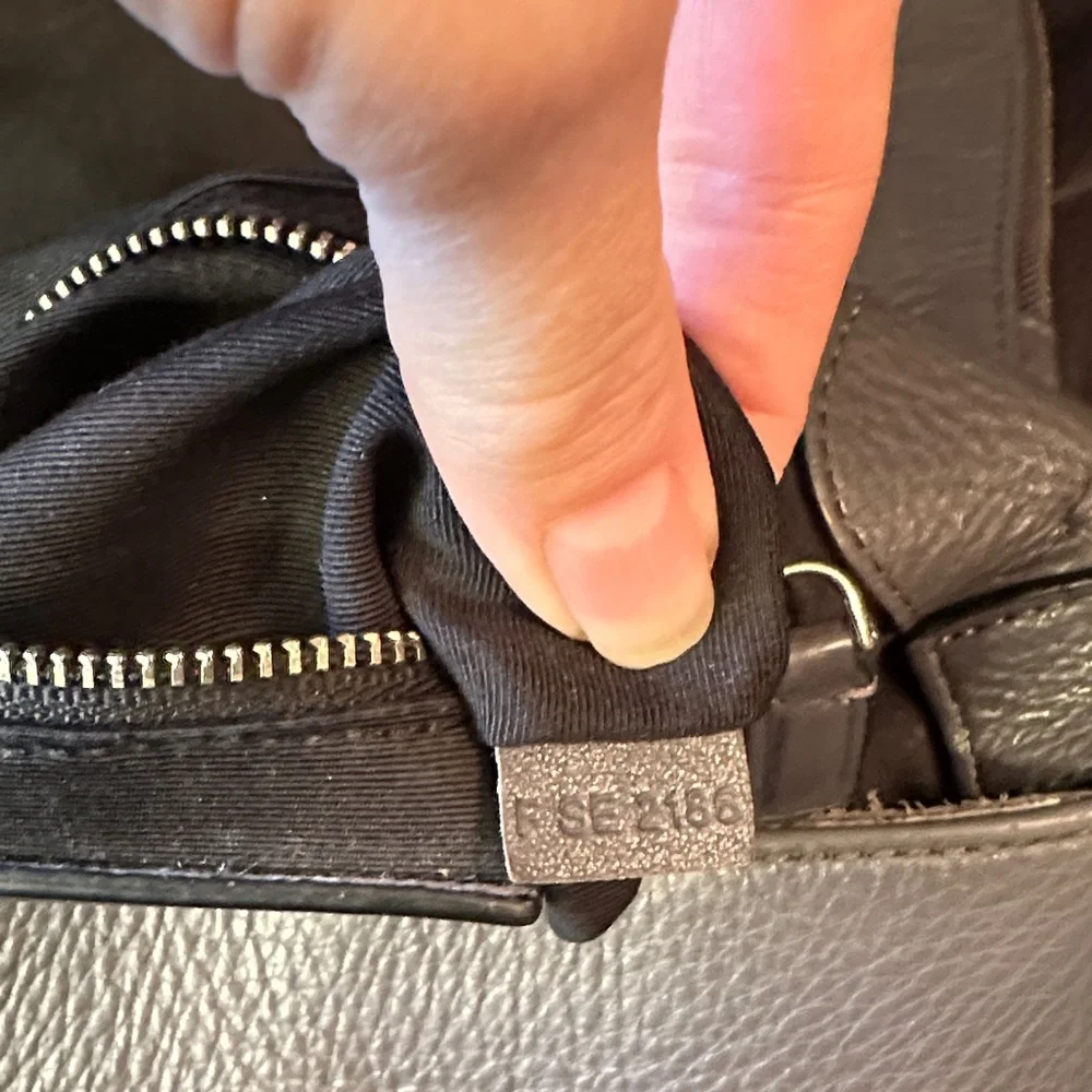 Marc Jacobs Charcoal Leather Crossbody Bag